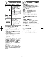 Preview for 15 page of Panasonic NN-SF550M Operating Instructions Manual