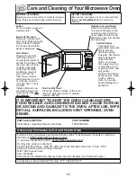 Preview for 27 page of Panasonic NN-SF550M Operating Instructions Manual