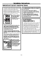 Preview for 4 page of Panasonic NN-SG158S Installation Instructions Manual