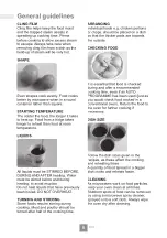 Preview for 10 page of Panasonic NN-SM33NW Operating Instructions Manual