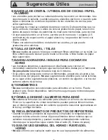 Preview for 9 page of Panasonic NN-SN651B Instrucciones De Operación