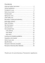 Preview for 3 page of Panasonic NN-ST34HW/B Operating Instructions Manual