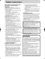 Предварительный просмотр 4 страницы Panasonic NN-ST557M Operation Manual