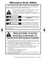 Preview for 2 page of Panasonic NN-T694SF Operating Instructions Manual