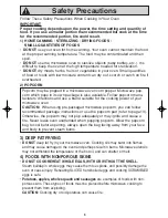 Preview for 7 page of Panasonic NN-T694SF Operating Instructions Manual