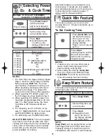 Preview for 14 page of Panasonic NN-T694SF Operating Instructions Manual