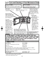 Preview for 26 page of Panasonic NN-T694SF Operating Instructions Manual