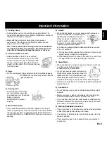 Preview for 5 page of Panasonic NNF623 Operating Instructions Manual