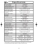 Preview for 30 page of Panasonic NNSA610 Instrucciones De Operación