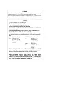 Preview for 3 page of Panasonic NNSD986S - MICROWAVE OVEN 2.2CUFT Service Manual