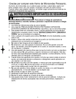 Preview for 3 page of Panasonic NNSN960S Instrucciones De Operación