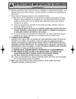 Preview for 4 page of Panasonic NNSN960S Instrucciones De Operación