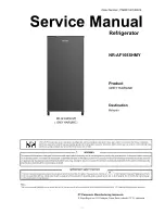 Panasonic NR-AF165SHMY Service Manual предпросмотр