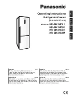 Panasonic NR-BN34FX1 Operating Instructions Manual preview