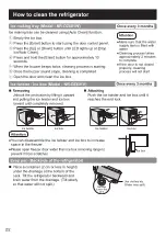 Предварительный просмотр 22 страницы Panasonic NR-DZ601V Operating Instructions Manual