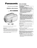 Preview for 1 page of Panasonic NV-GS80EB User Manual