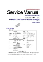 Panasonic NV-MX350EG Service Manual preview