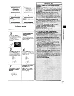 Preview for 47 page of Panasonic NV-RZ2B Operating Instructions Manual