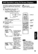 Предварительный просмотр 41 страницы Panasonic Omnivision PV-D4741 Operating Instructions Manual