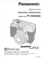 Panasonic PalmCam PV-SD5000 User Manual preview