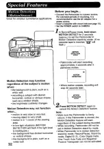 Предварительный просмотр 32 страницы Panasonic Palmcorder IQ PV-D406 Operating Instructions Manual