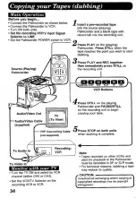 Предварительный просмотр 34 страницы Panasonic Palmcorder IQ PV-D406 Operating Instructions Manual