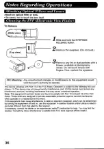 Предварительный просмотр 36 страницы Panasonic Palmcorder IQ PV-D406 Operating Instructions Manual