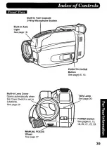 Предварительный просмотр 39 страницы Panasonic Palmcorder IQ PV-D406 Operating Instructions Manual