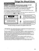 Preview for 3 page of Panasonic Palmcorder Palmsight PV-L650 Operating Manual