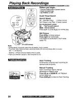 Предварительный просмотр 30 страницы Panasonic Palmcorder Palmsight PV-L650 Operating Manual