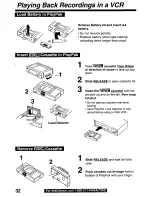 Предварительный просмотр 32 страницы Panasonic Palmcorder Palmsight PV-L650 Operating Manual