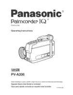 Panasonic Palmcorder PV-A206 User Manual preview