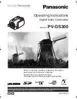 Panasonic Palmcorder PV-GS300 Operating Instructions Manual preview