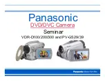 Preview for 1 page of Panasonic Palmcorder VDR-D100 Manual