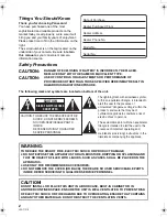 Preview for 2 page of Panasonic Palmcorder VDR-D50P Operating Instructions Manual