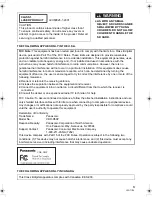 Preview for 3 page of Panasonic Palmcorder VDR-D50P Operating Instructions Manual