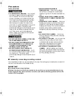 Preview for 5 page of Panasonic Palmcorder VDR-D50P Operating Instructions Manual