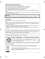 Preview for 6 page of Panasonic Palmcorder VDR-D50P Operating Instructions Manual