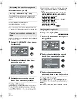 Preview for 56 page of Panasonic Palmcorder VDR-D50P Operating Instructions Manual