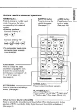 Preview for 21 page of Panasonic PalmTheater DVD-L50D Operating Instructions Manual