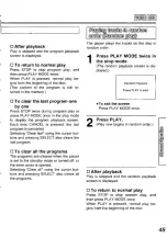 Preview for 45 page of Panasonic PalmTheater DVD-L50D Operating Instructions Manual