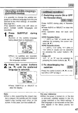 Preview for 47 page of Panasonic PalmTheater DVD-L50D Operating Instructions Manual