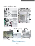 Предварительный просмотр 39 страницы Panasonic PT-50LCZ70 - 50" Rear Projection TV Service Manual