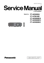 Panasonic PT-AE8000U Service Manual preview