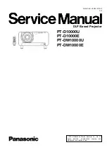 Panasonic PT-D10000U Service Manual preview