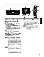 Preview for 23 page of Panasonic PT-DW5100EL Operating Instructions Manual