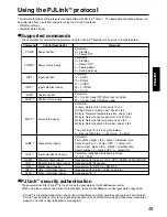 Preview for 49 page of Panasonic PT-DW5100EL Operating Instructions Manual