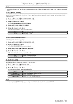 Preview for 103 page of Panasonic PT-DZ13KU Operating Instructions Manual