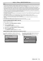 Preview for 113 page of Panasonic PT-DZ13KU Operating Instructions Manual