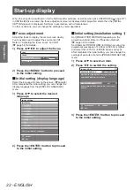 Preview for 22 page of Panasonic PT-DZ21KU Operating Instructions Manual